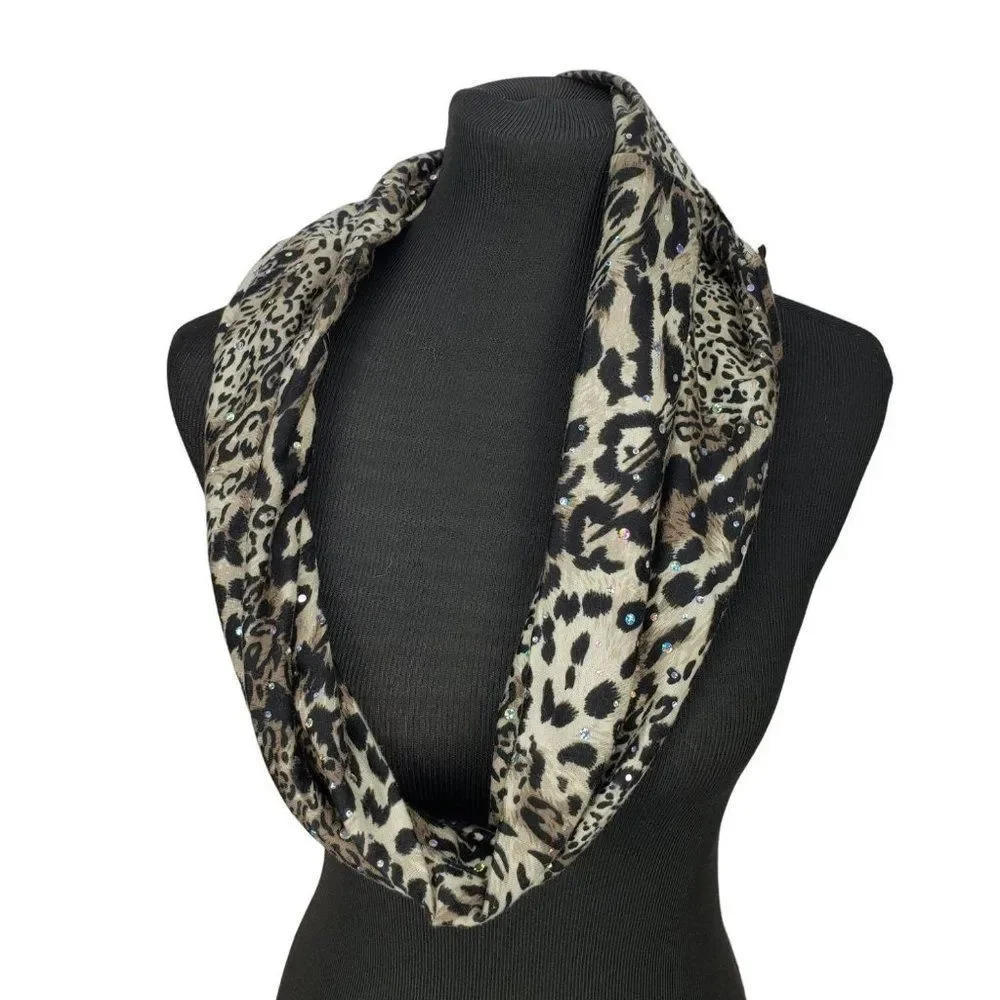 Notations Leopard Cheetah Animal Print‎ Women's Infinity Scarf